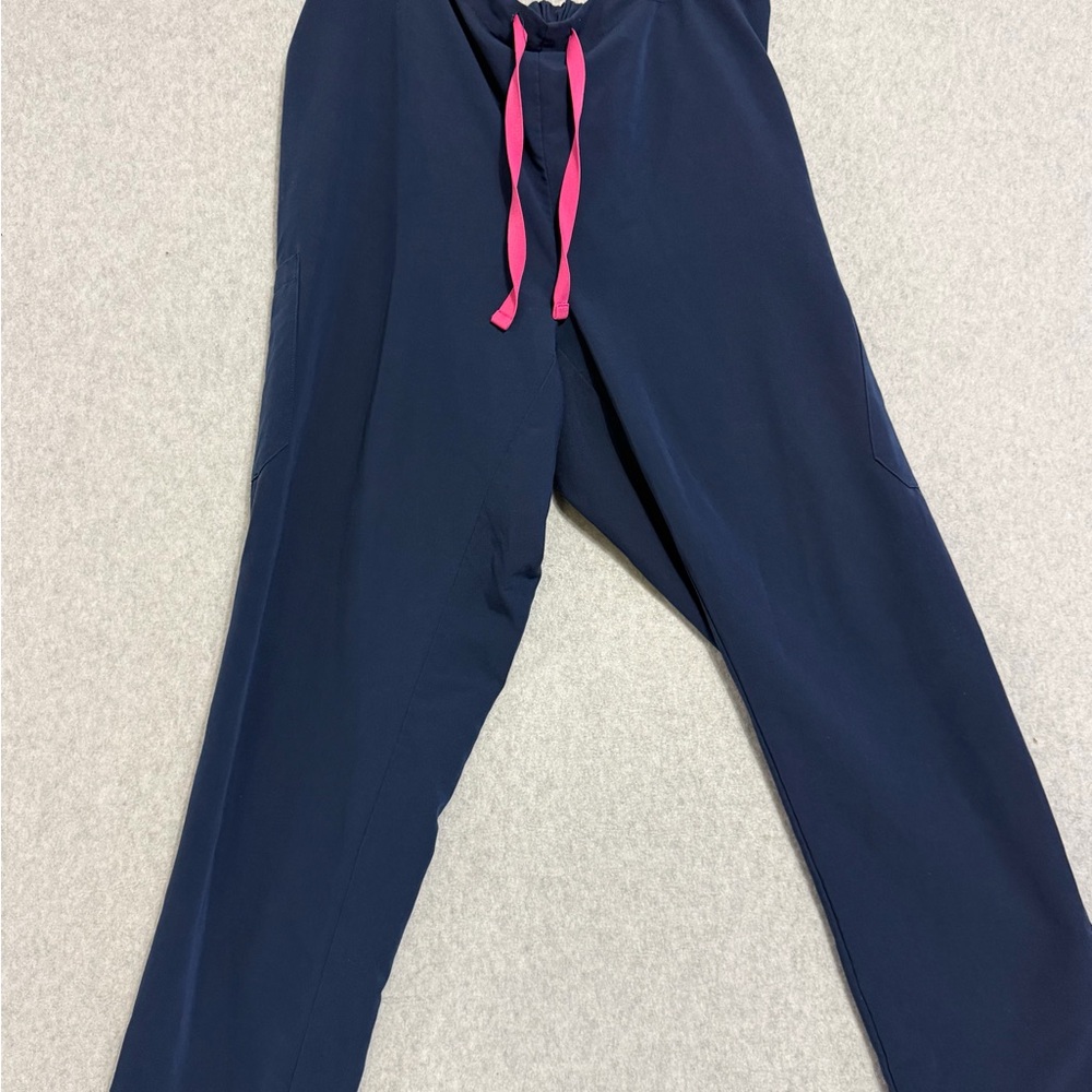 Navy and pink scrubs